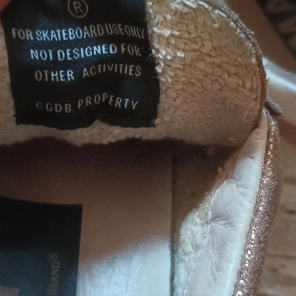 Golden Goose Metallic Gold May GGDB Sneakers Tennis Shoes 37 - Picture 7 of 11